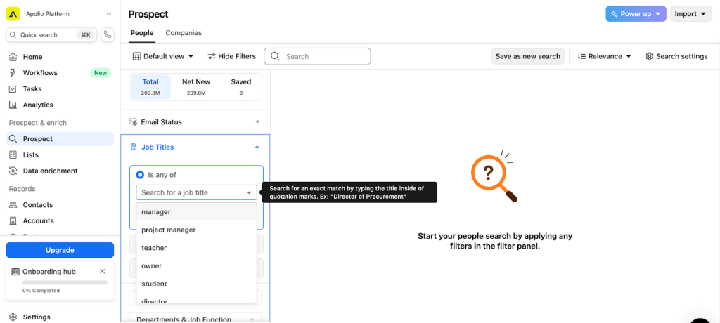 Apollo.io bulk email tool