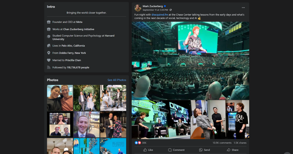 Facebook prospecting