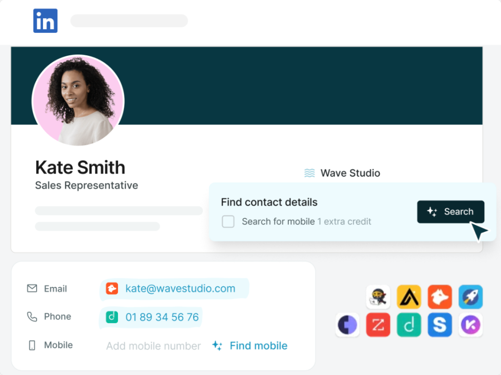 LinkedIn tool for email finding
