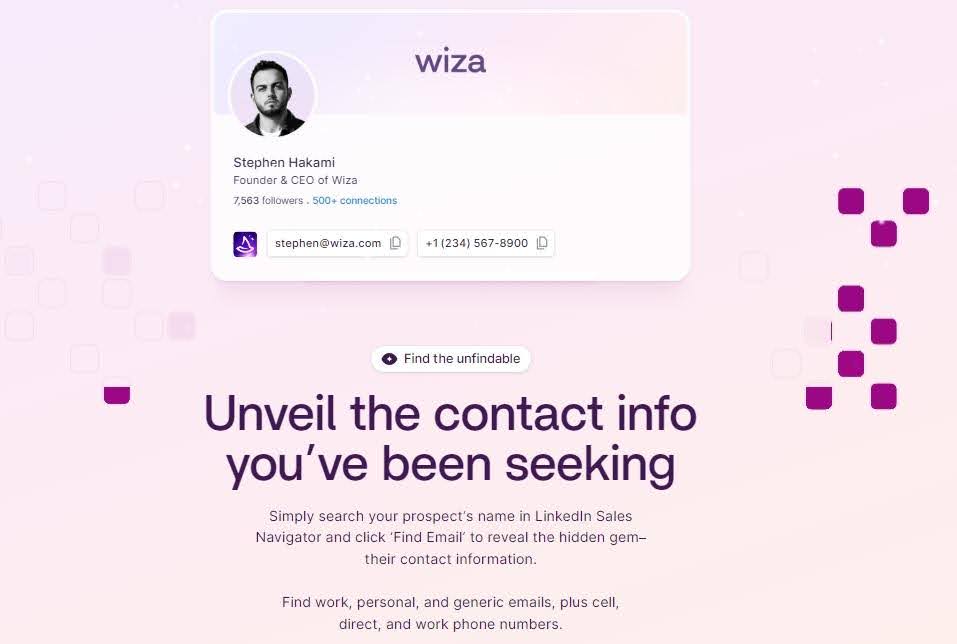 Wiza outreach feature